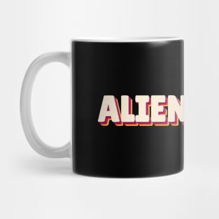 Alien mode cute face graphic, UFO outer space lover, Men Women Mug